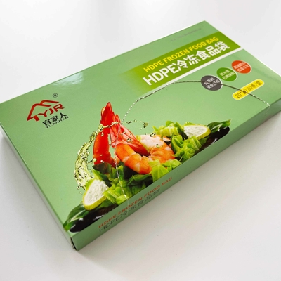 100% di HDPE vergine di frutta e verdura in sacchetto piatto su rotolo Spessore di 5-50 microfoni imballaggio alla rinfusa