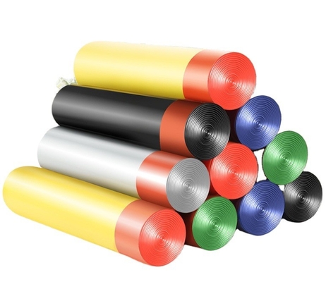 Sacchetti per la spazzatura a corda con logo e materiale HDPE/LDPE/LLDPE OK Compost certificato