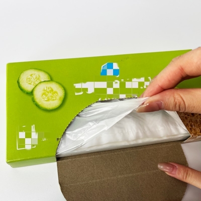 Sacchetto di imballaggio per alimenti in plastica in PE biodegradabile su rotolo per una protezione chiara e fresca