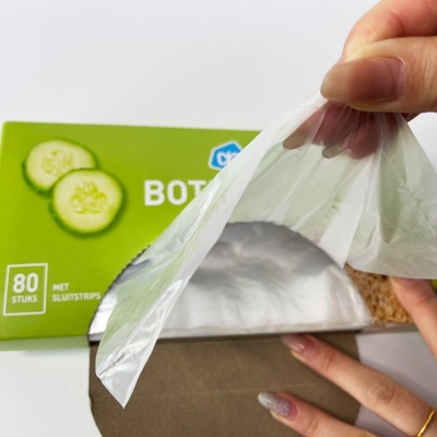 Sacchetto di imballaggio per alimenti in plastica in PE biodegradabile su rotolo per una protezione chiara e fresca