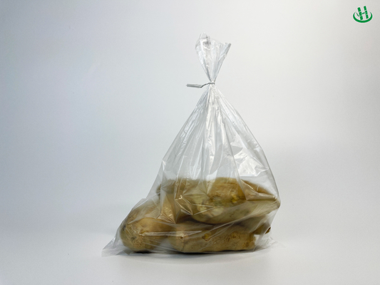 Sacchetti di HDPE trasparenti per vegetali, antirastramento, sacchetti di HDPE/LDPE/LLDPE per supermercati, in rulli di plastica