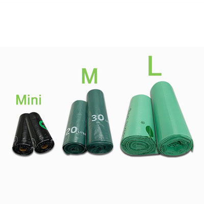 3 Galloni Biodegradabile Compostabile Riciclaggio Sacchetti di rifiuti da cucina Soluzione ecologica