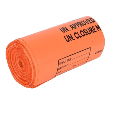 PE Medical Biohazard Plastic Waste Bag For Clinical Garbage Accettazione di ordini personalizzati