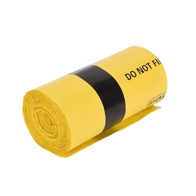 Busta di plastica biohazard personalizzata per rifiuti medici in materiale HDPE