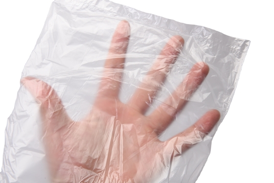 Sacchetti di plastica beige trasparente su rotolo per la protezione della freschezza di qualità alimentare per uso domestico in vrazza