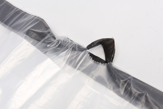 HDPE LDPE MDPE Sacchetto a fondo quadrato per ufficio per uso domestico Portatile con chiusura automatica Sacchetto di plastica a corda