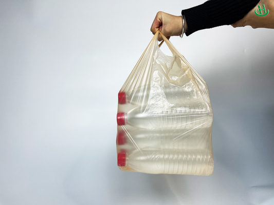 Sacchetto perforato traspirante per frutta e verdura, sacchetto di plastica spessito bianco trasparente