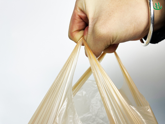 Sacchetto perforato traspirante per frutta e verdura, sacchetto di plastica spessito bianco trasparente