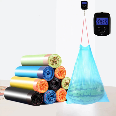 Ordine su misura Acceptato sacchetto da cucina a corda per rifiuti HDPE/LDPE/LLDPE per rifiuti da cucina