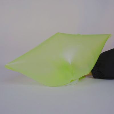 Sacchetto per rifiuti monouso in HDPE colorato con chiusura a corda