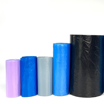 Impressione offset su misura Sacchetto di spazzatura di plastica piatta senza corda di trazione