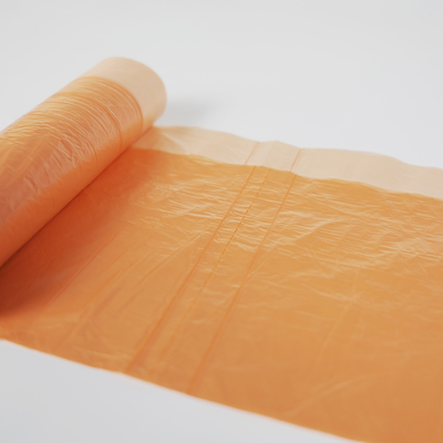 Sacchetto per rifiuti monouso in HDPE colorato con chiusura a corda