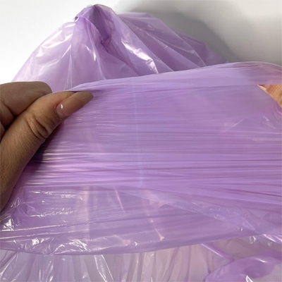 Manipolazione della superficie di stampa offset LDPE Sacchetto di spazzatura di plastica su rotolo per bidone da spazzatura beige