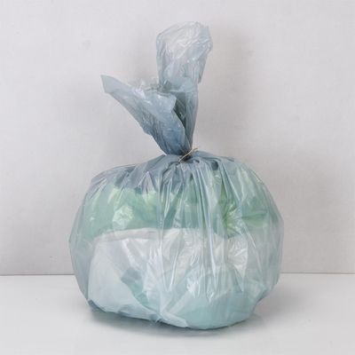 Manipolazione della superficie di stampa offset LDPE Sacchetto di spazzatura di plastica su rotolo per bidone da spazzatura beige