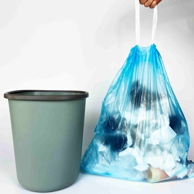 Stampa offset Ordine personalizzato 2023 Borsa da spazzatura a corda degradabile Borsa di plastica