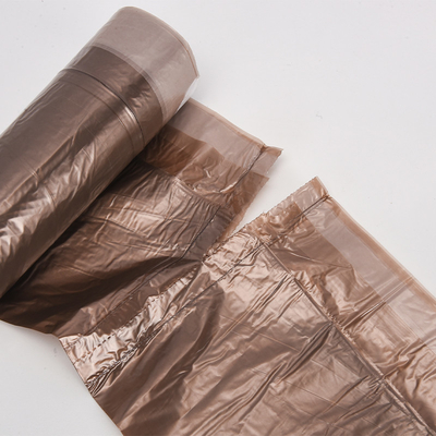 Sacchetti della spazzatura con corda di trazione in plastica HDPE