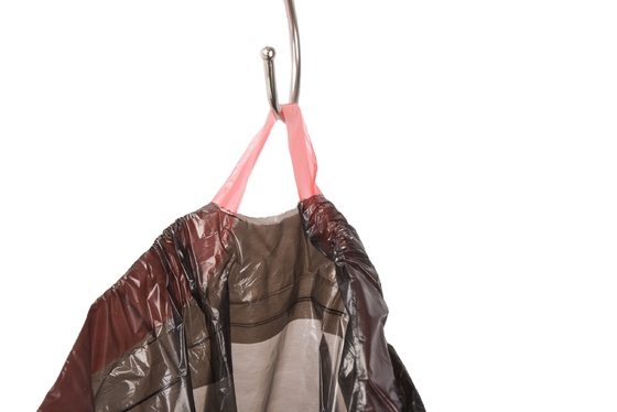 Sacchetti della spazzatura con corda di trazione in plastica HDPE