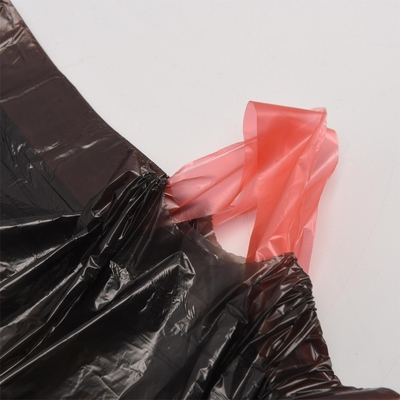 Ordine personalizzato accettato sacchetto per rifiuti per uso domestico blu in rulli di plastica con corda di trazione
