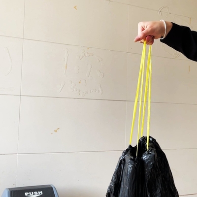 Beige 100L Plastic Big Black Reusable Garbage Bag in Roll per 55 Gallon e Offset Printing