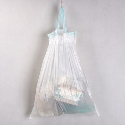 Sacchetto per la spazzatura con nastri di plastica ad arco pesante in HDPE ecologico