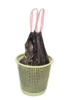 HDPE/LDPE sacchetto di rifiuti biodegradabile da 13 galloni su rotolo in colore beige con materiale LLDPE