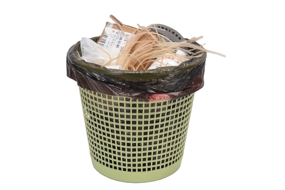 HDPE/LDPE sacchetto di rifiuti biodegradabile da 13 galloni su rotolo in colore beige con materiale LLDPE