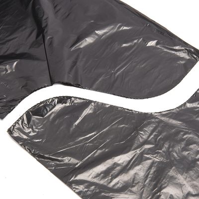 Beige PE Plastic HDPE/LDPE Flap Tie Bag Trash Garbage Bag per il marchio personalizzato diretto