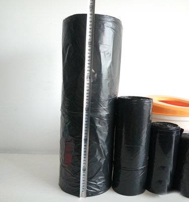 Ordine personalizzato accettato Sacchetti di rifiuti in plastica LDPE nero extra resistente per rifiuti da costruzione