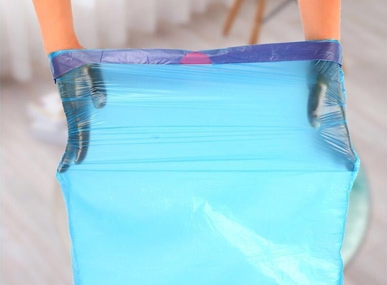 Sacchetto per rifiuti di cucina a corda nera ingrossata in materiale HDPE/LDPE/LLDPE
