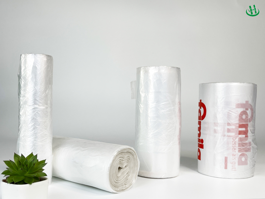 45*50Cm Nero Spessore usa e getta con punto di rottura Materiale del sacchetto della spazzatura Bocca piatta Sacchetto di plastica per uso domestico per altri alimenti