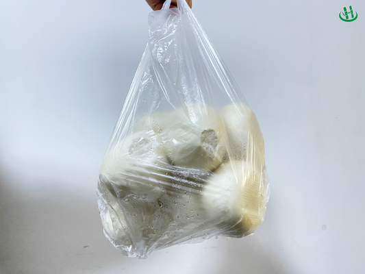 45*50Cm Nero Spessore usa e getta con punto di rottura Materiale del sacchetto della spazzatura Bocca piatta Sacchetto di plastica per uso domestico per altri alimenti
