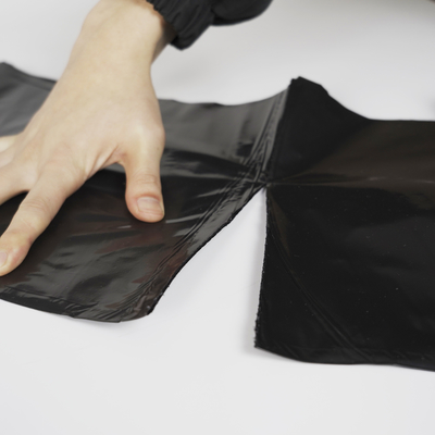 Sacchetti per rifiuti monouso in HDPE/LDPE/LLDPE con logo di classificazione in nero per cestini