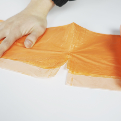 Ordine su misura Sacchetto da spazzatura di plastica nera