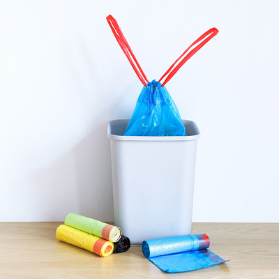 72L 20Inch Flex Riciclare 35L Plastica 1 Ton 100 Litri Portatile sacchetti da spazzatura a corda