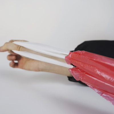 Tasca di taglia di materiale personalizzata per sacchetto a fondo quadrato da borsa di plastica da asporto veloce