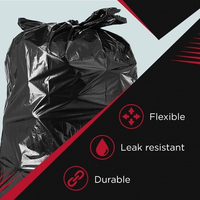 Industriale per uso domestico sacchetto nero per rifiuti su misura sacchetti di plastica per rifiuti pesanti