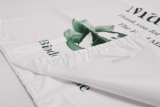 T-shirt flexo con giubbotto profumato sacchetto da spazzatura bianco di plastica per negozio o ristorante