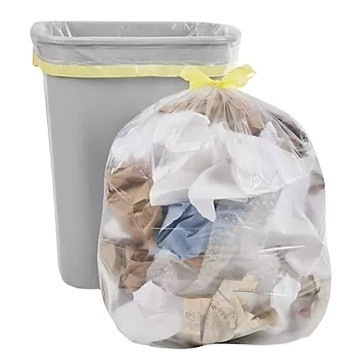 Medium cucina sacchetti da spazzatura 8 galloni bianco sacchetto di plastica trasparente materiale PE