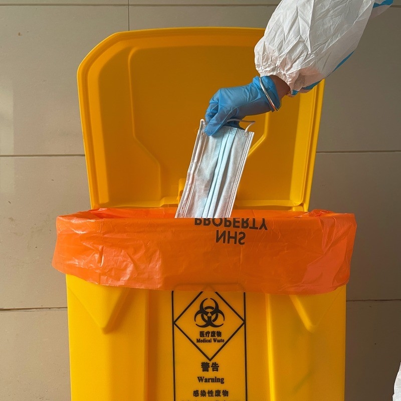 Prodotto di sacchetti di fondo quadrato GRS sacchetti di plastica pesanti per la gestione dei rifiuti