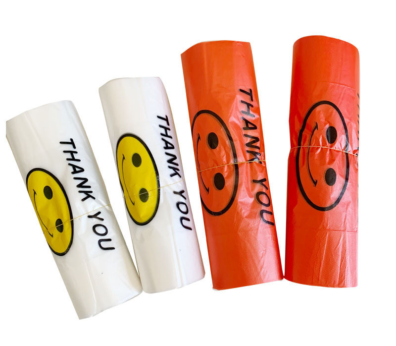 Borsa di plastica T-shirt Borsa da shopping Prodotta da 5-100 mic Spessore HDPE/LDPE/LLDPE