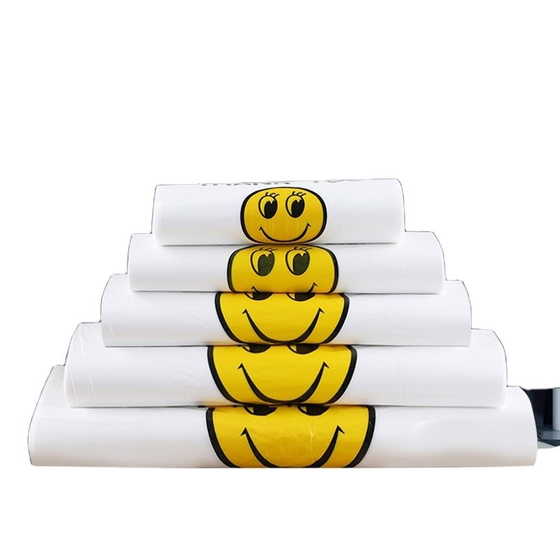 T-shirt facile sistema aperto sacchetto per prodotti per la casa da sacchetto PE plastica stampata personalizzata