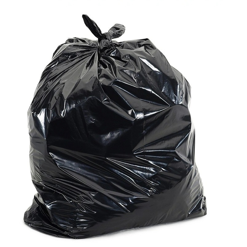Green o colore personalizzato Nero sacchetto di plastica per rifiuti su rotolo con spessore 5-80 mic