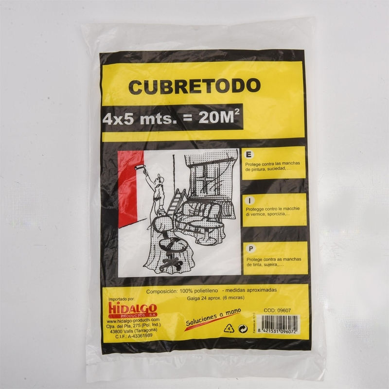 Verniciatura PE Goccia di stoffa foglio di plastica Copertura di polvere per la verniciatura Spessore 5-15 mic Offerta