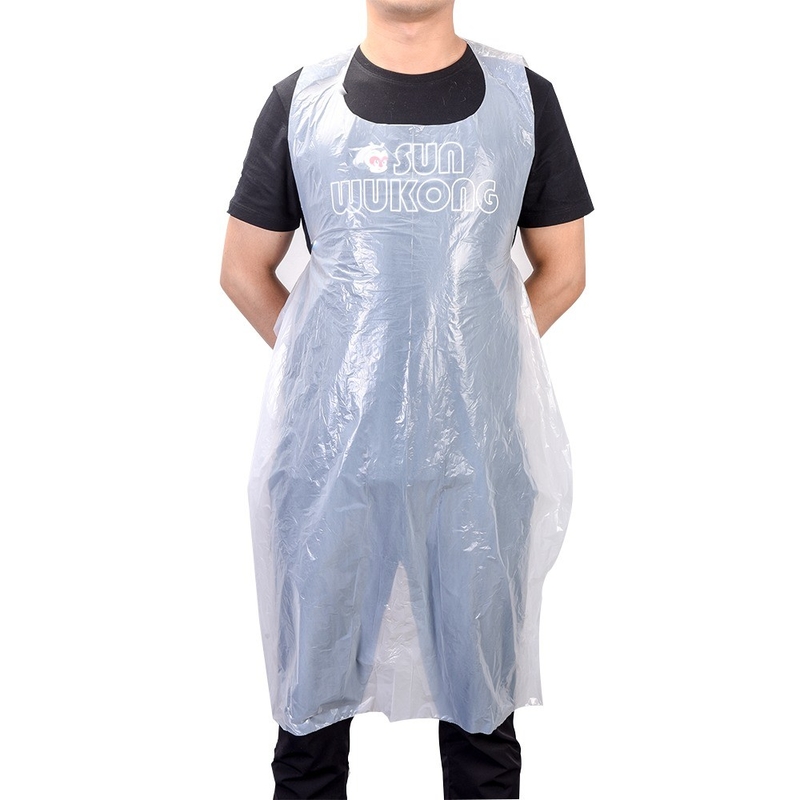 Apron in plastica PE monouso ecologico colorato per scopi medici