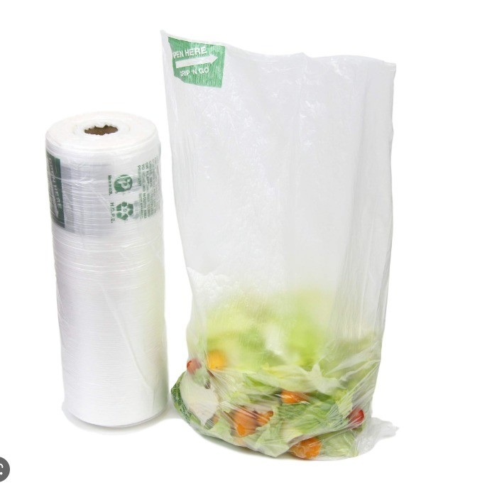 Sacchetti di plastica trasparente 5-40 mic di spessore Ideale per il pane Frutta Verdura