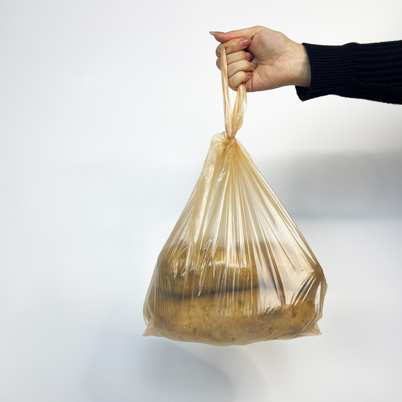 Sacchetto perforato traspirante per frutta e verdura, sacchetto di plastica spessito bianco trasparente