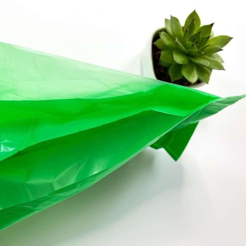 Sacchetto di plastica con bocca piatta e spessore per eliminare facilmente i rifiuti domestici e alberghieri