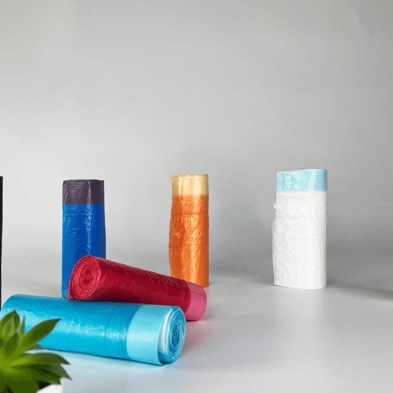 Sacchetto di fondo quadrato Sacchetti da spazzatura per la cucina Spazzatura PE Sacchetto di plastica biodegradabile