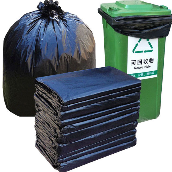 Dimensioni personalizzate Piegato individualmente HDPE Plastico Pulizzatore Imballaggio Sacchetto della spazzatura