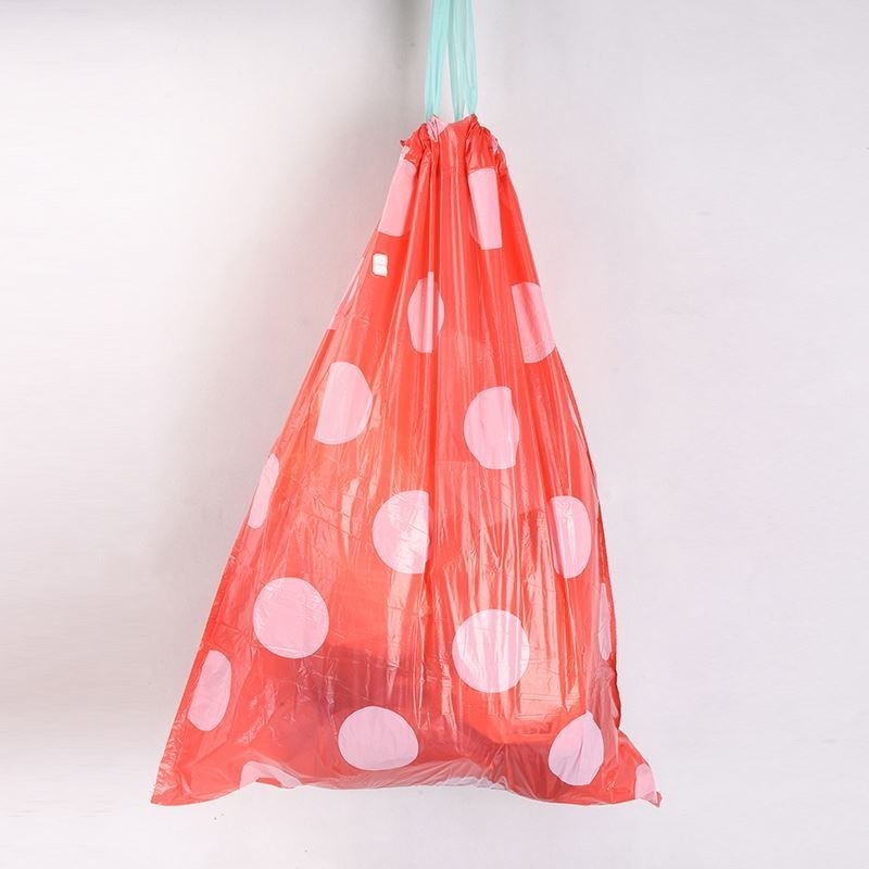 OK Compost Certified Drawstring Plastic Trash Bag on Roll per lo smaltimento ecologico dei rifiuti